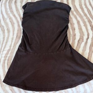 aerie Strapless Brown Romper / tennis dress